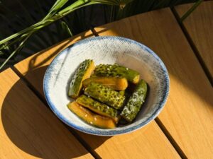 Smashed cucumbers