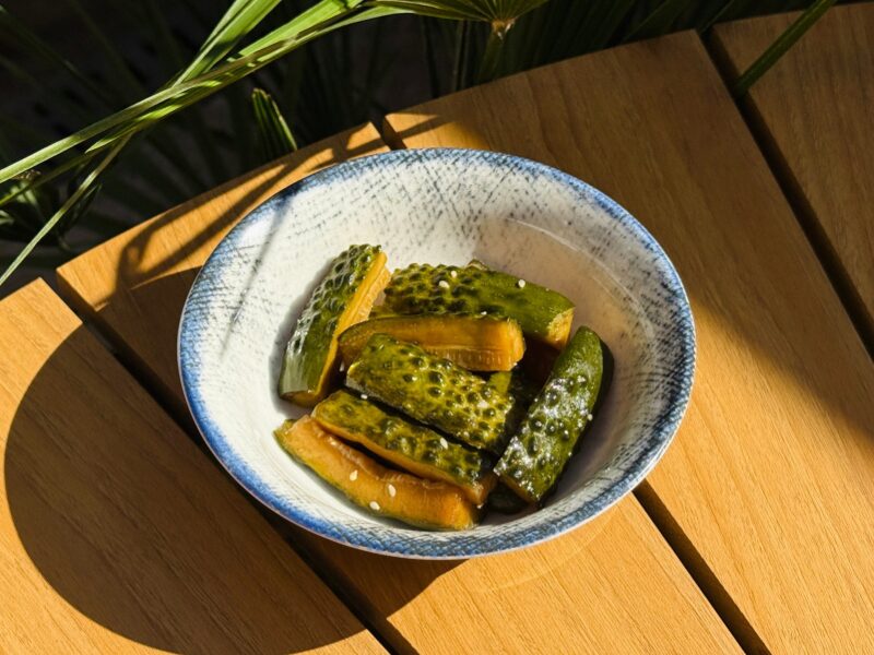 Smashed cucumbers