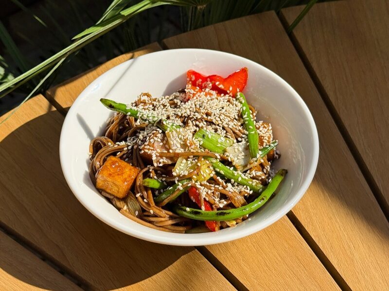 Soba with vegetables