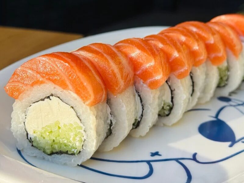 Philadelphia with salmon