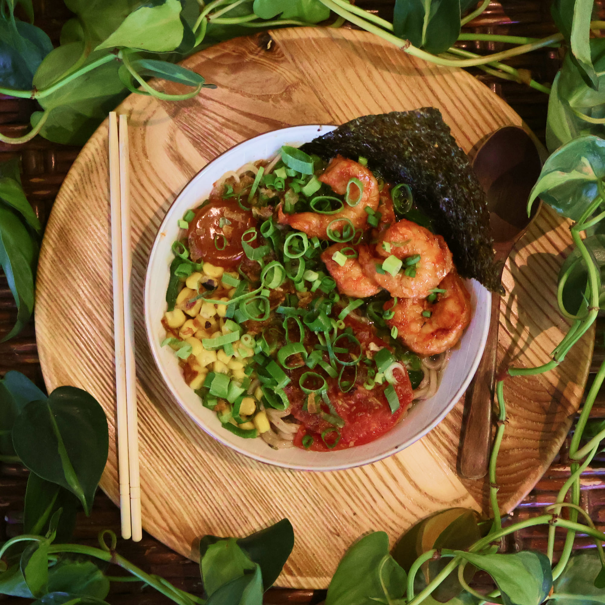 Chicken Shio Ramen with Shrimp