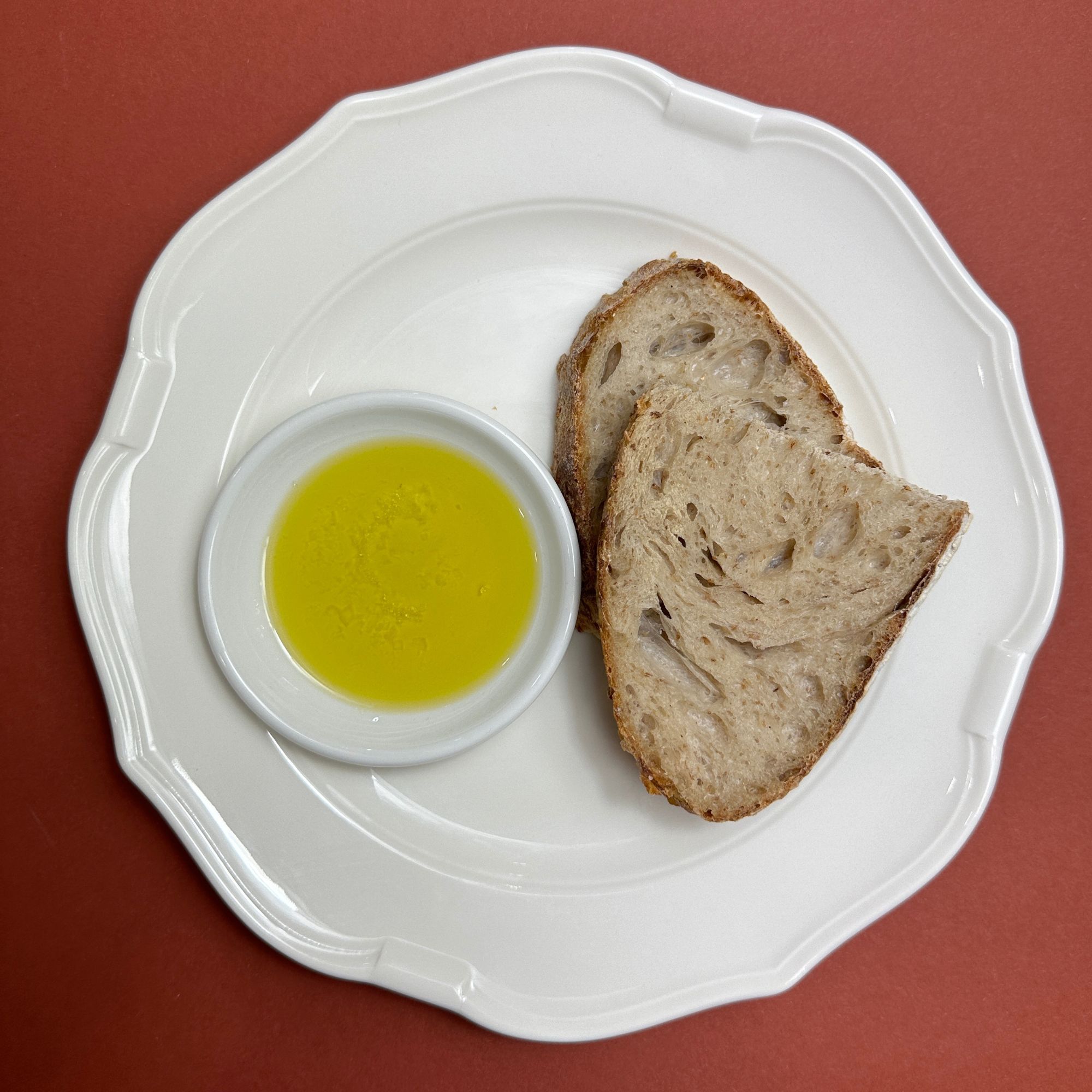 Bread with olive oil