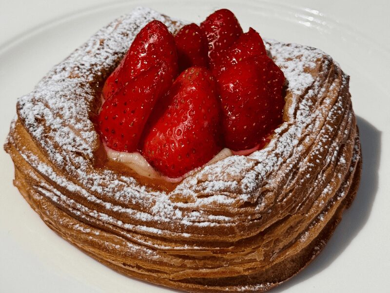 Danish with strawberries